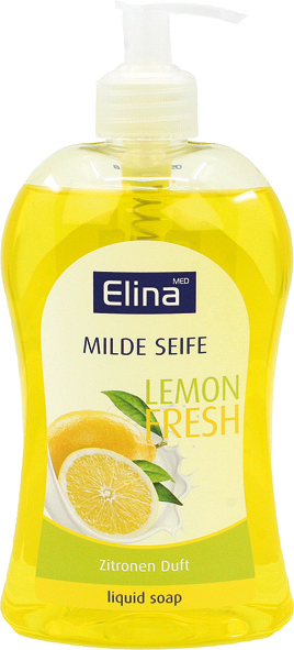 Savon Liquide Elina 500ml Lemon Fresh pompe