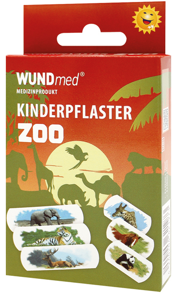 Wundverband Kinder Zoo Pflaster 10Stk, 2 Größen