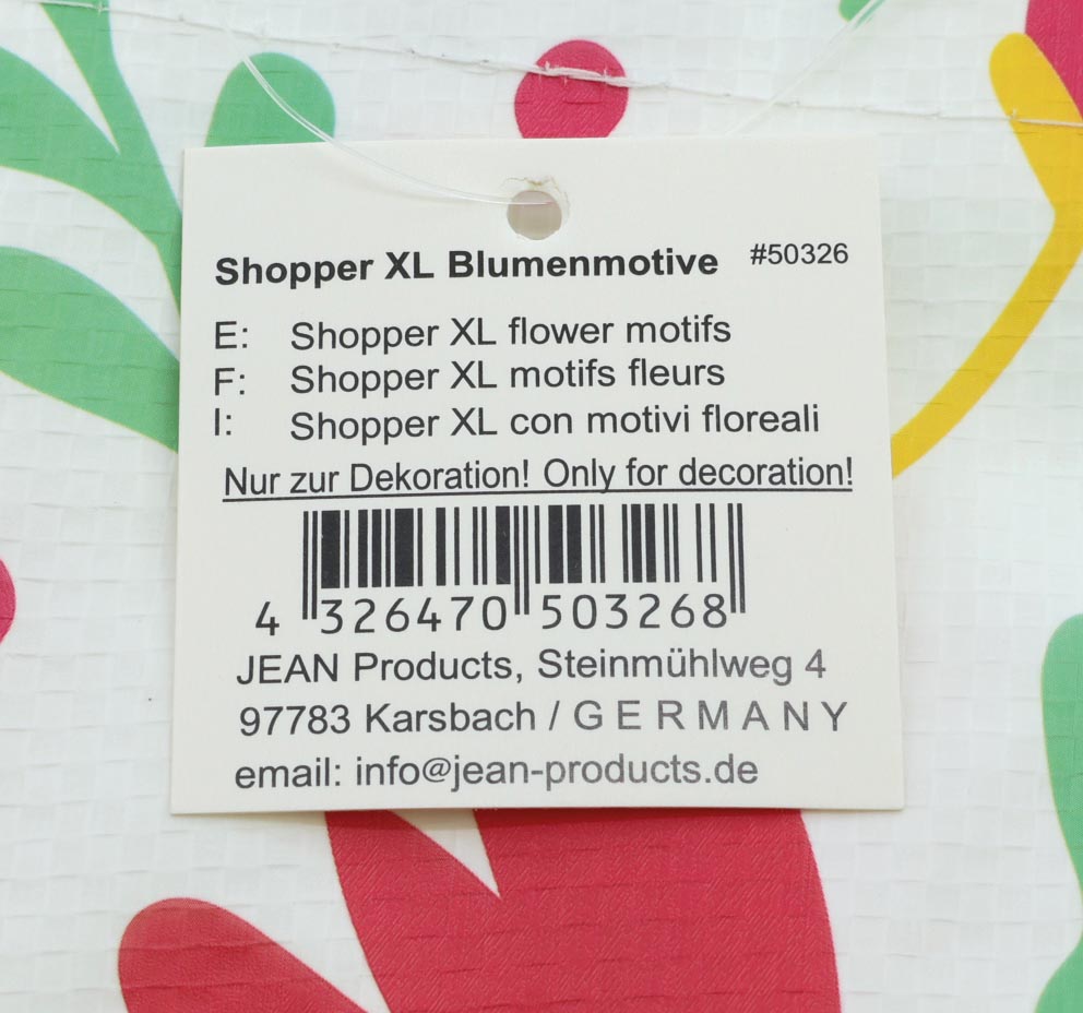 Shopper XL 40x25cm aus festen nonwoven Material