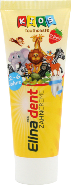 Dentifrice Elina Kids 75ml 2-6 ans