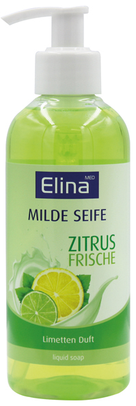 Savon liquide Elina,300ml, Citron vert frais aux