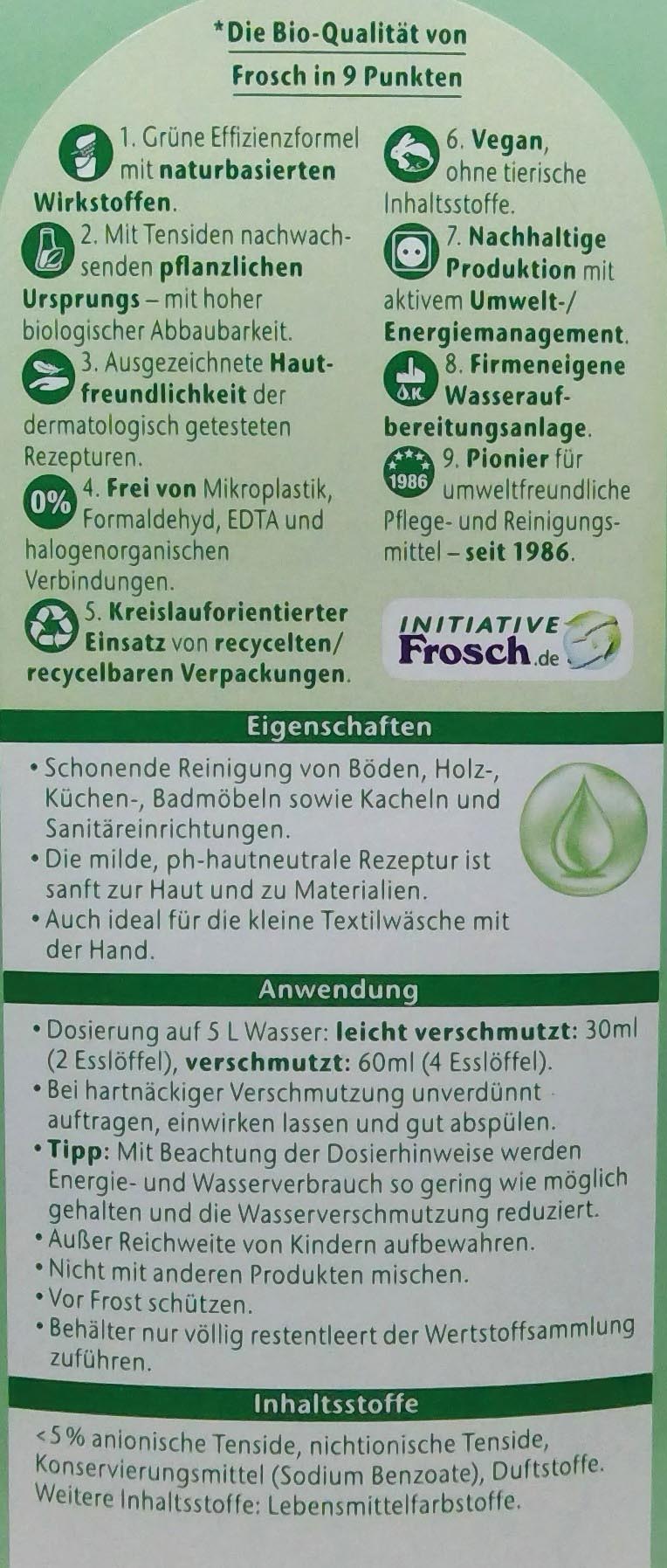 Frosch Neutral Reiniger 1000ml