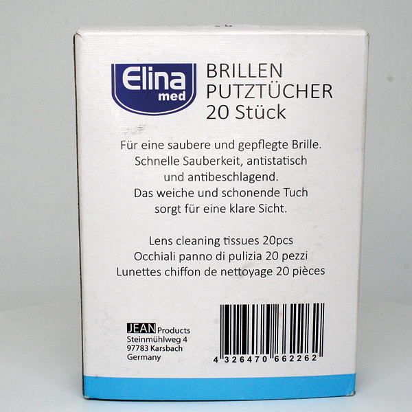 Brillenputztücher Elina 20er in Einzelsachets