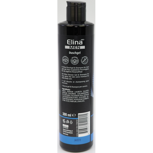 Shower Gel Elina 300ml for men 3in1 Cool Power