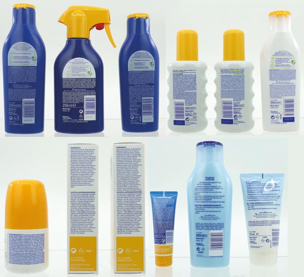 Nivea Sun Sonne 159er Mixdisplay 17fach sortiert
