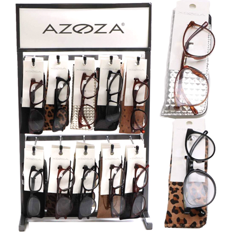 Reading Glasses assortment 60pcs in metal display