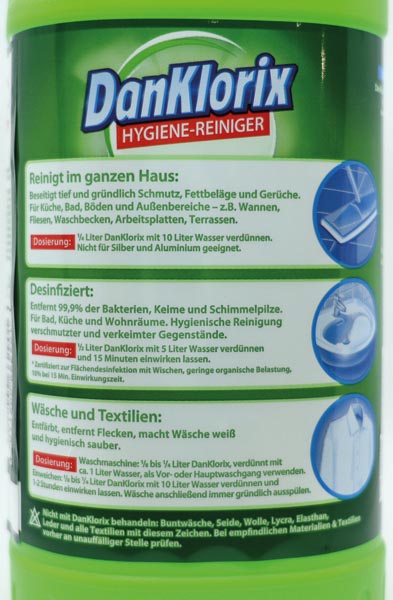 Dan Klorix hygiene cleaner green fresh 5000ml