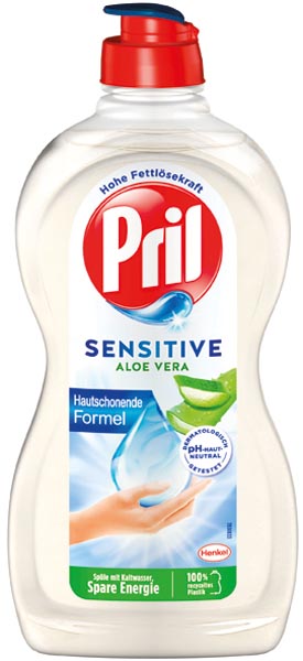 Pril dishwashing liquid 450ml Sensitive Aloe Vera