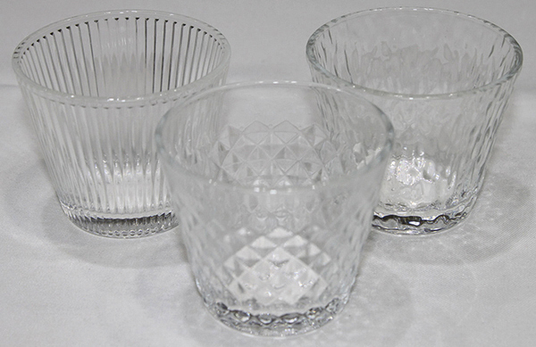 Verre à chauffe-plat chic et classique, 3 assortis,