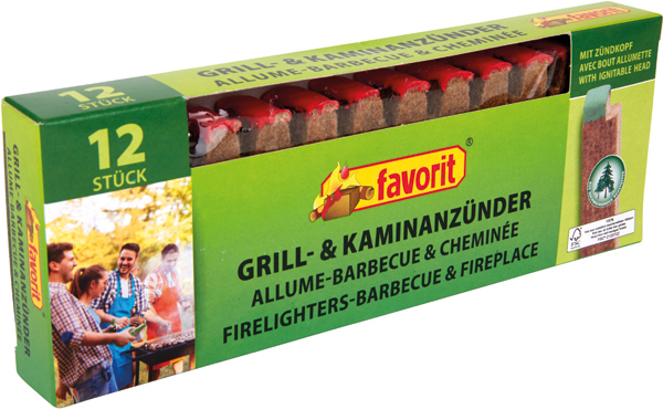 Grill-Igniting Bar Eco 12pcs w striker 100% FSC