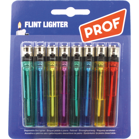 Briquet Jetable à Friction Jetable 8pc Prof