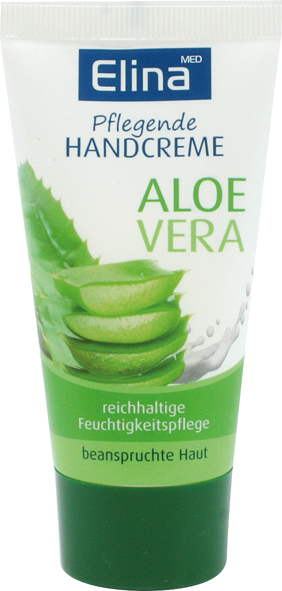 Crème pour les mains Elina Aloe Vera en tube 50ml