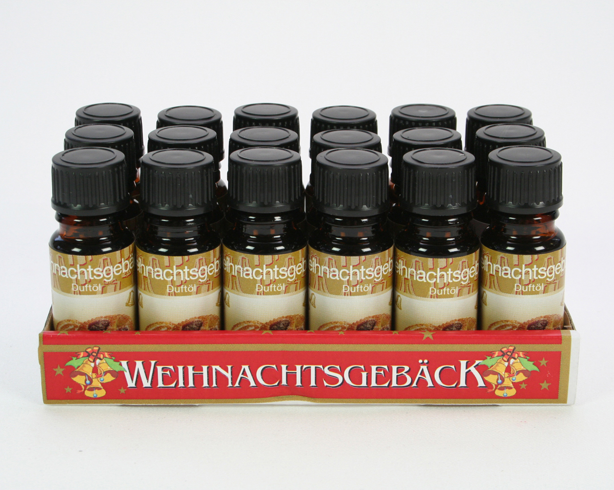 Duftöl 10ml Weihnachtsgebäck in Glasfl.,18er Tray