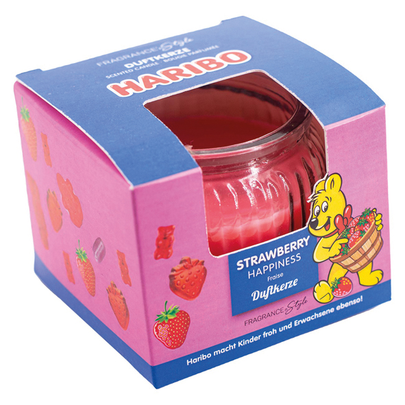 Bougie parfumée Haribo 85g Strawberry Happines