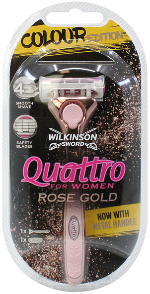 Wilkinson Quattro For Women razor Rose Gold