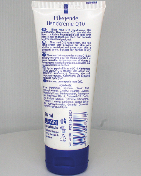 Creme Elina 75ml Handcreme Q10 in Tube