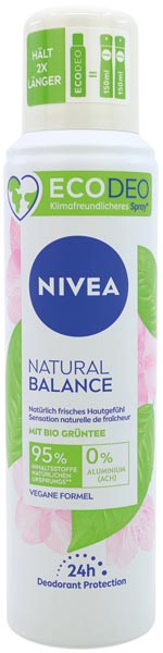 Nivea Déodorant 125ml Bio thè vert