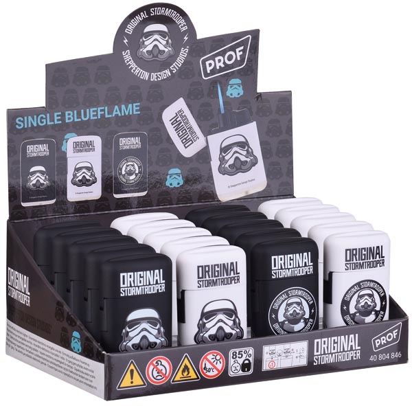 Original Stormtrooper Kapsel-Feuerzeug, im 20er Display