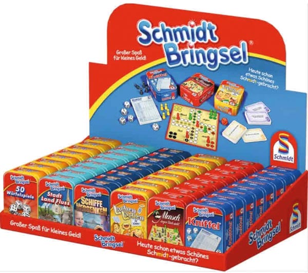 Minispiele Schmidt Bringsel 48er Displ. Metallbox