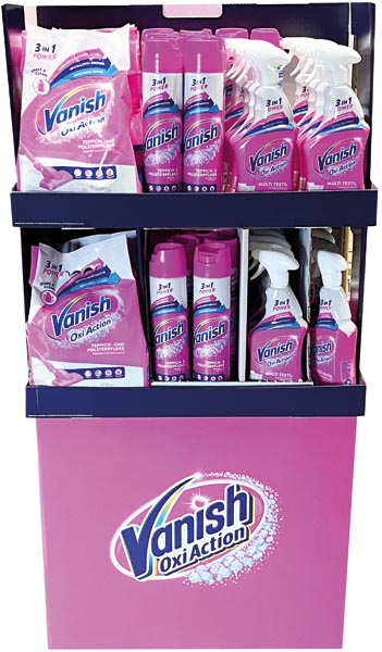 Vanish Oxi Action Power Display 3 fois 52 pièces