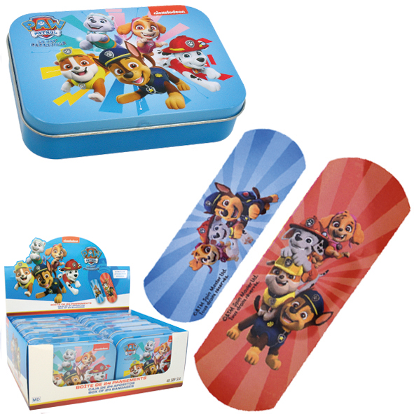 Bandage Kids Paw Patrol 24pcs in metal tin