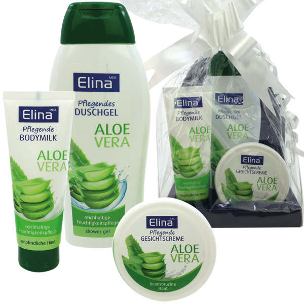 Elina GP Aloe Vera 3-tlg, Dusch 250ml + Body Milk