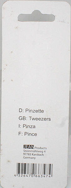 Pinzette ELINA 8,5cm rostfrei auf Karte