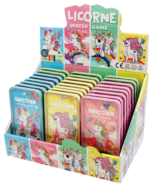 Puzzle unicorn 14x7cm water game 24 display