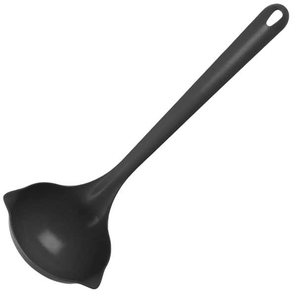 Kitchen helper soup ladle 30cm black