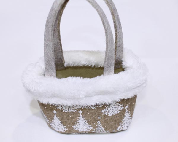 Tasche im Jutelook 16x6,5x10cm
