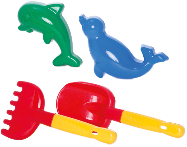 Jouets de sable lot de 4 24x14x8cm