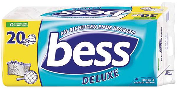 Bess Toilettenpapier Deluxe 20x150 Blatt 4lagig