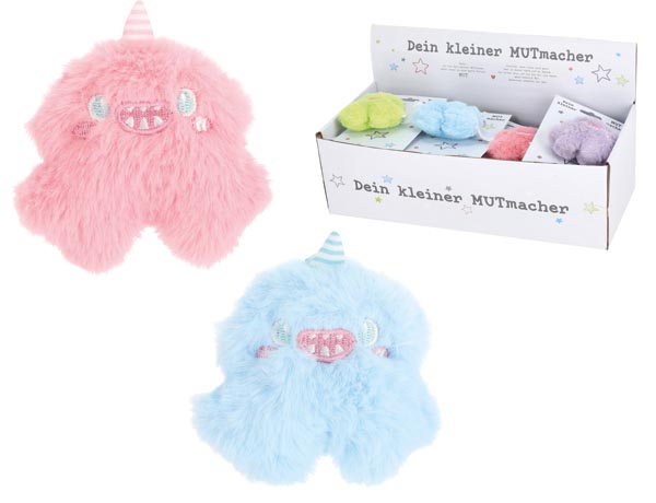 Mutmacher Anhänger 10cm, 5/s, 2x weiß, 6x rosa, 6x blau, 6x