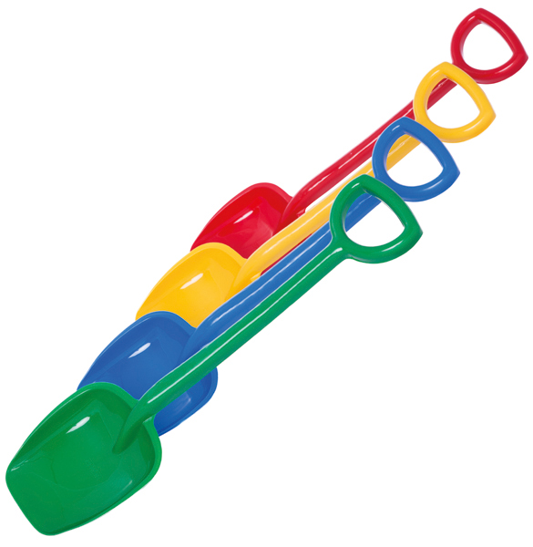 Sand toy shovel 55x15x5cm colors asst.