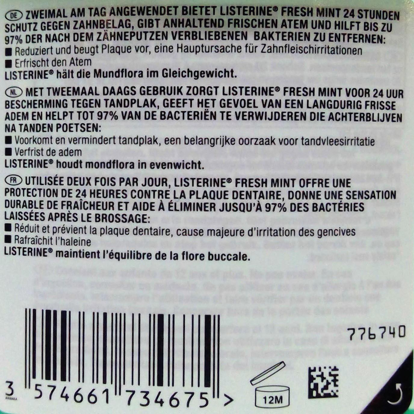 Listerine Mundspülung 250ml Fresh Mint