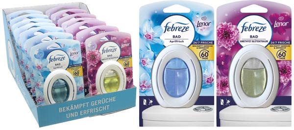 Febreze bath Refresher 8 ml 14's mixed box