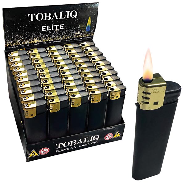 Briquet électrique Black Elite, distributeur 50