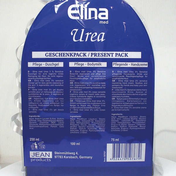 Elina Urea 3% GP Douche 250ml+ Lait corp 100ml +