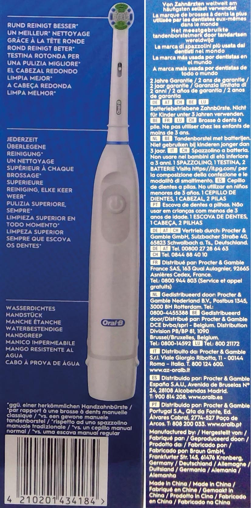 Oral B Toothbrush Pro Battery Precision Clean,