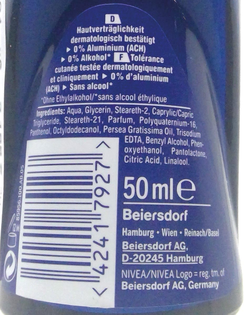 Nivea Deo Roll-On Men 50ml Protect Care