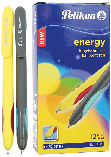 Stylo à bille Pelikan energy bleu assortie