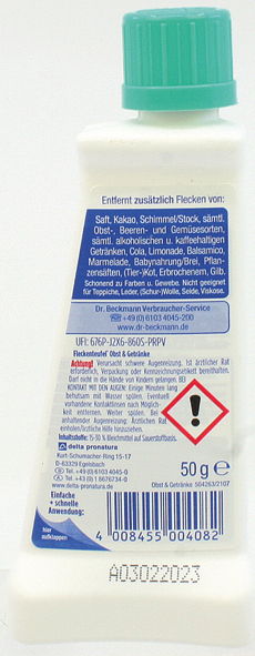 Dr. Beckmann Fleckenteufel 50ml Obst+Getränke