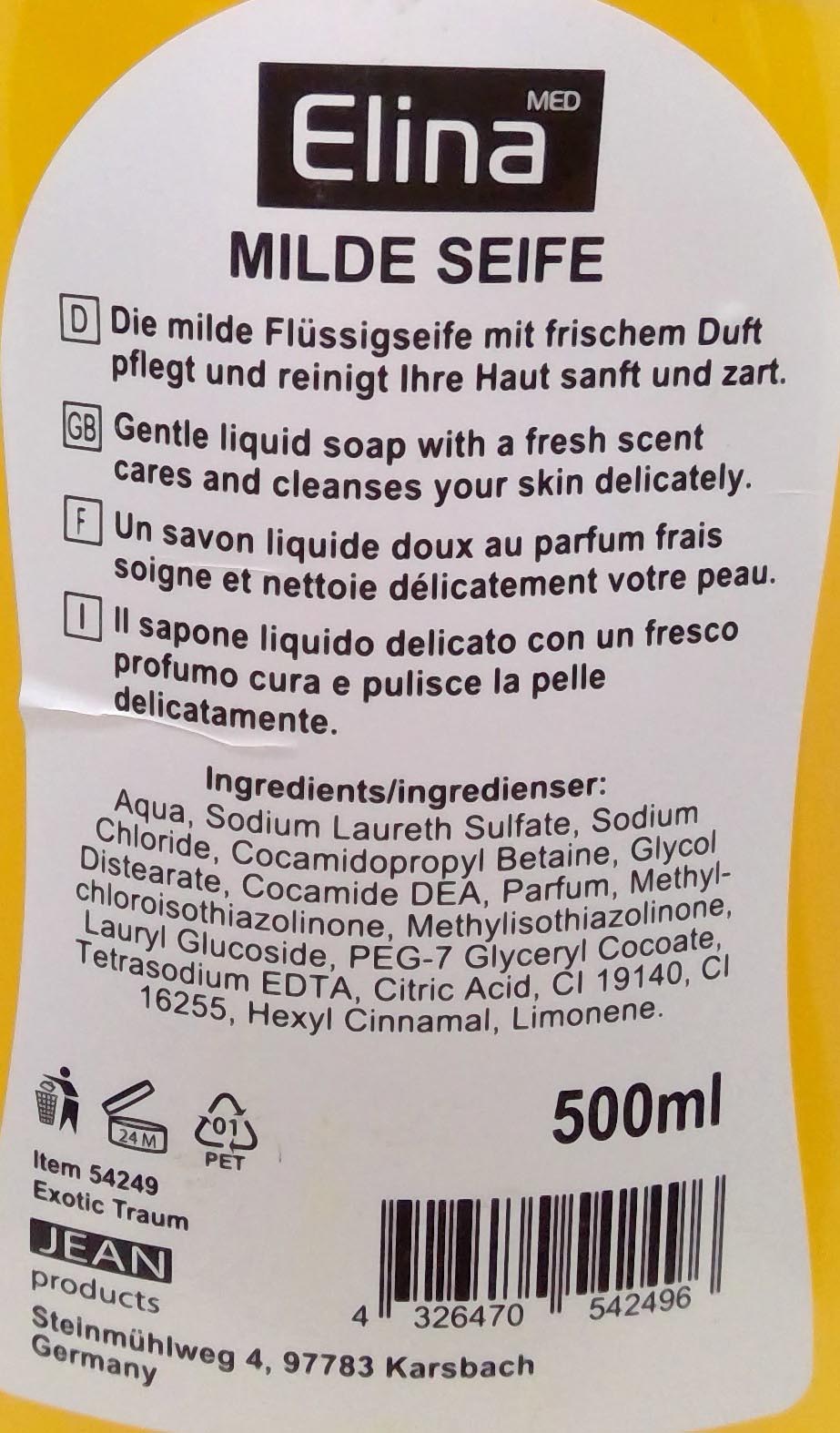 Seife flüssig Elina 500ml Mango & Papaya