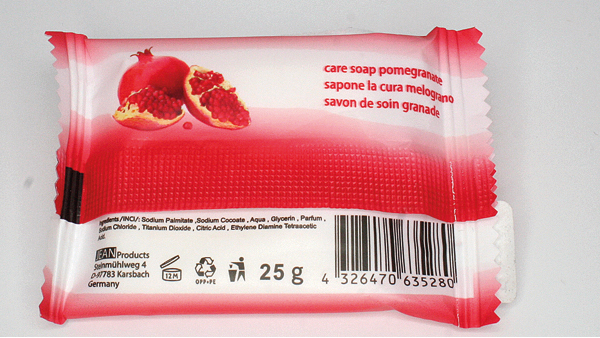 Soap Elina Pomegranate 25g Bar in Foil