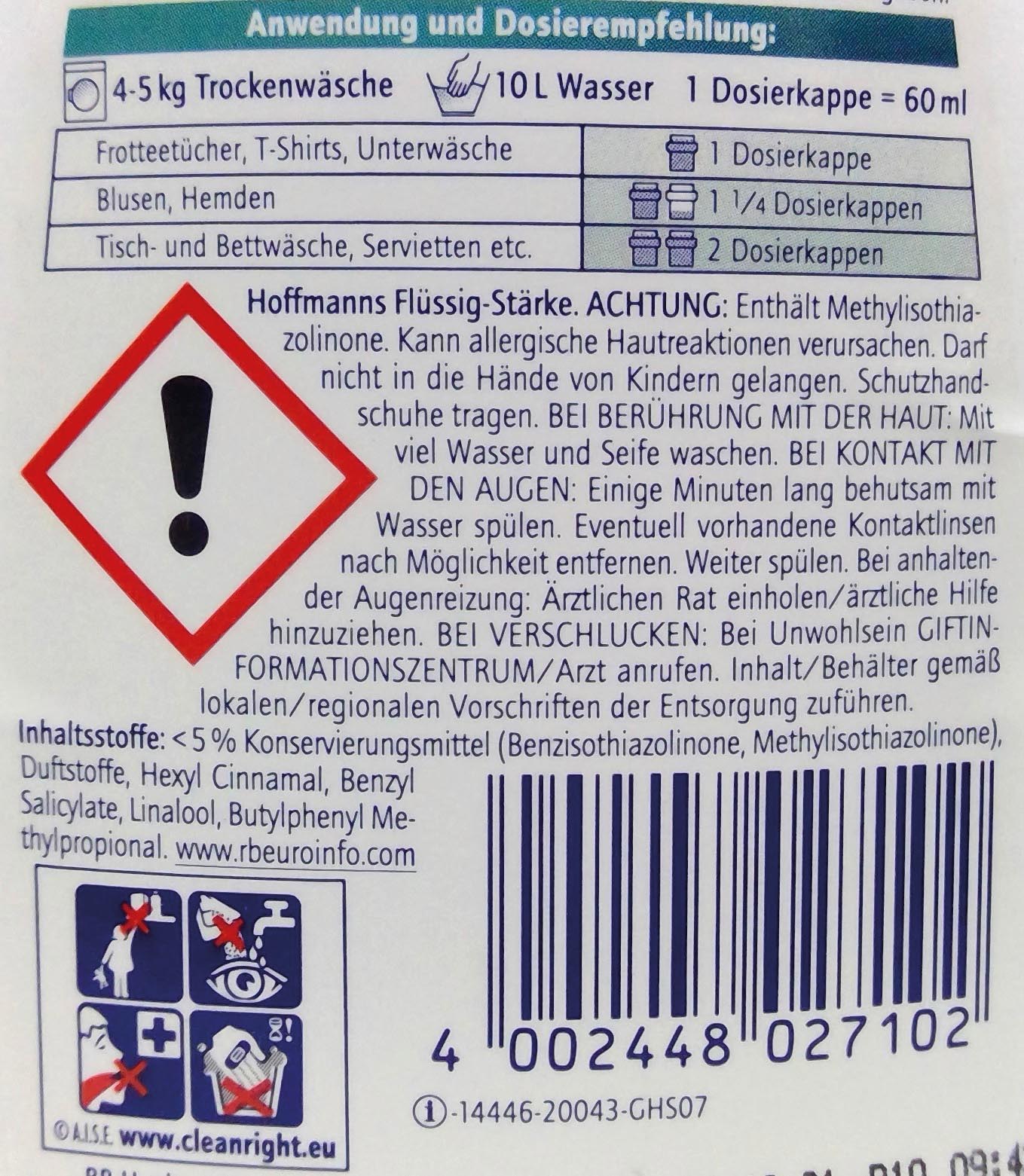 Hoffmann Flüssigstärke 500ml