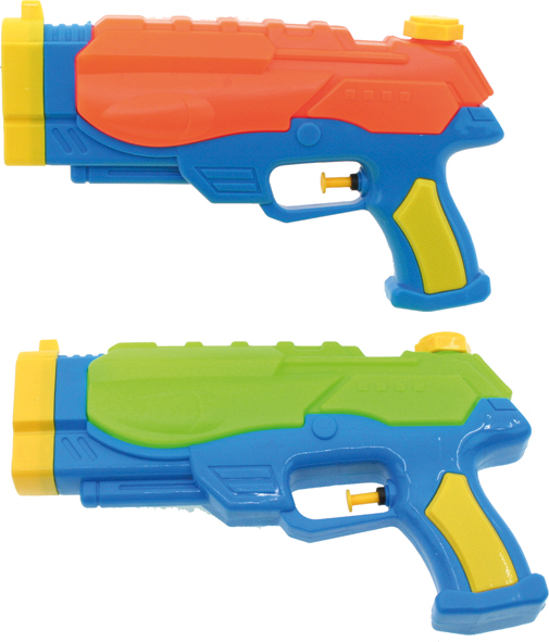 Water Pistol Compact 24x14cm 2col. ass. with tank