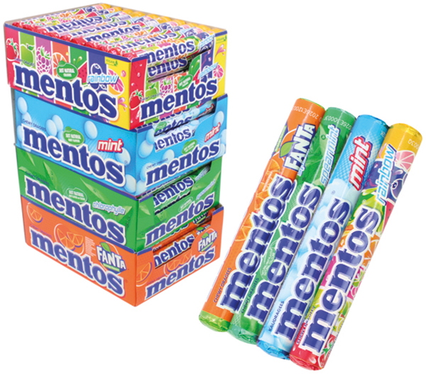 Food Mentos Chewing dragees 1pcs assort.