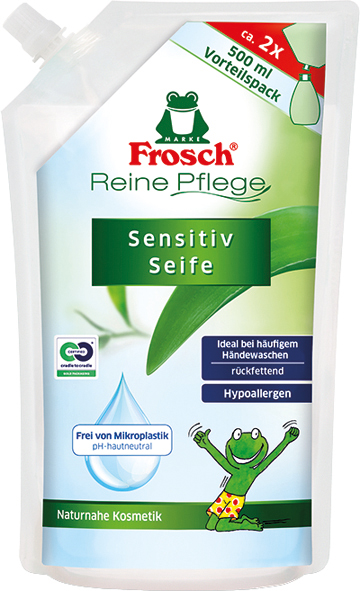 Frosch Sensitiv-Seife 500ml Nachfüllbeutel