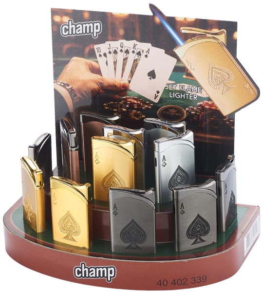 Metallfeuerzeug Poker Edition Sturmfeuerzeug Jet Flame! Aus