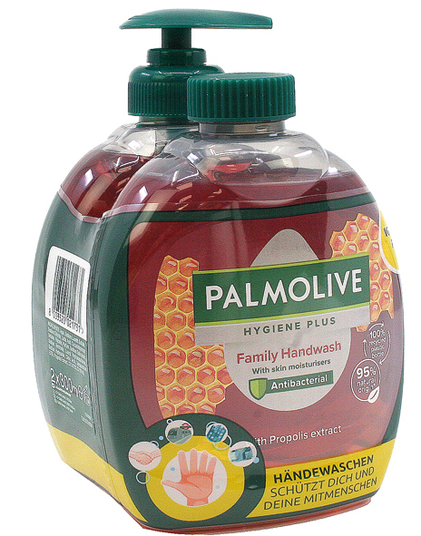 Palmolive savon liquide2x 300ml Hygiene Plus